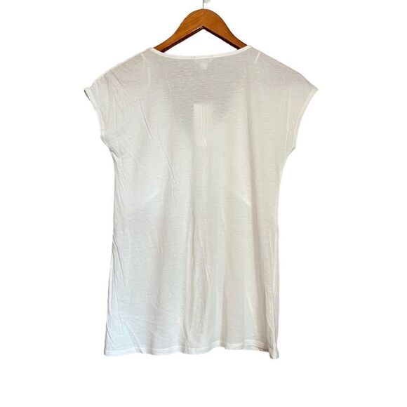 NWT! Calvin Klein off‎ white shirt sleeve top - Picture 9 of 9